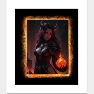 Fire necromancer Posters and Art